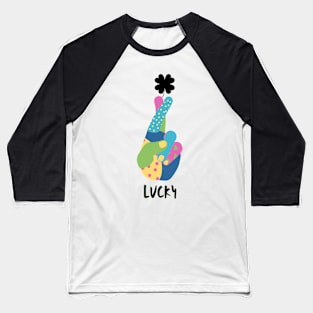 lucky shamrock heart st patrick's day parade clover holiday Baseball T-Shirt